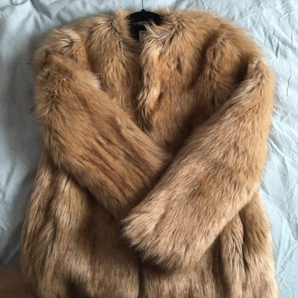 Vintage Zara faux fur coat